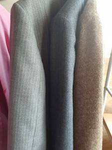 lot 3010 image: Mens suit jackets. Size 42L and 44L