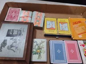 lot 3096 image: Playing cards and dice