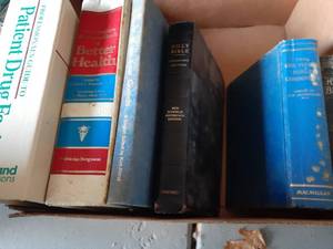 lot 3127 image: Books. (Bibles and health related)
