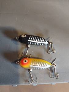 lot 4117 image: Heddon tiny torpedo skeleton fishing lures