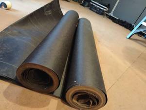 lot 4131 image: Two rolls of black roof underlayment