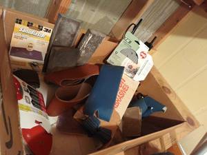 lot 4153 image: Sandpaper and sanding blocks