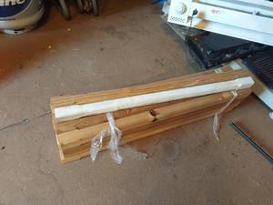 lot 4155 image: Wooden rail posts