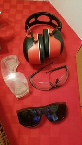 lot 3107 image: Eye protection and 3M ear muffs