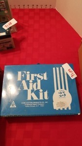 lot 3109 image: Acme Co. First aid kit. Blue metal box