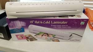 lot 1515 image: Purple Cows 13 hot and cold laminator (doesnt include sleevespockets)