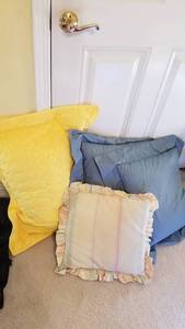 lot 1537 image: Decorative pillows with tub
