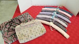 lot 1576 image: Makeup bags and padded hangers