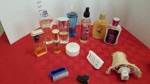 lot 1587 image: White Diamonds, Clinique Happy, Dream Angels cologne, lotion and night light