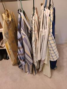 lot 1723 image: Mens short sleeve button up shirts. Sizes L - XL