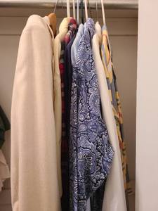 lot 1725 image: Mens long sleeve shirts with suit jacket. Size L - XL