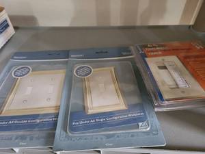 lot 3202 image: Light switch covers and digital wall switch