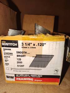 lot 4158 image: Bostitch framing nails