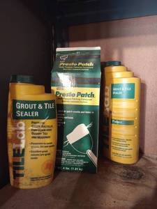 lot 4161 image: DAP presto patch with grout and tile sealer