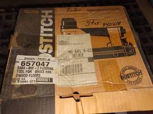 lot 4171 image: Stanley Bostitch industrial laminated hardwood flooring stapler