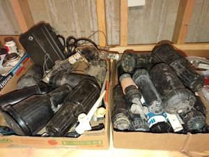 lot 4183 image: Orbit timer box and various sprinkler supplies