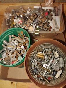 lot 4229 image: Screws nails bolts and assorted hardware