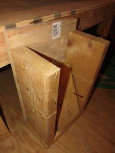 lot 4256 image: Unfinished footstool or step stool