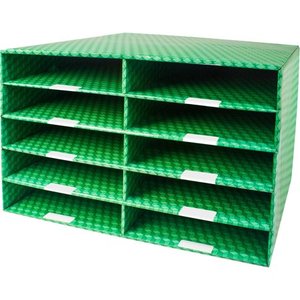 lot 42114 image: Corrugated Construction Paper Sorter with 10 or 15 Slots
