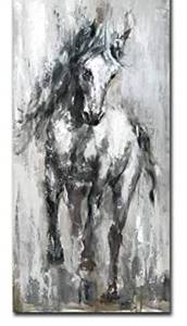 lot 42141 image: FajerminArt Modern Abstract Canvas Prints Wall Art - Abstract Painting Canvas Paintings Living Room Bedroom Wall Art Decor for Wall Decor Home Decoration(No Frame) (Painting C, 25x50 inch)