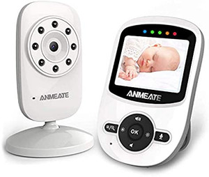 lot 1031 image: Video Baby Monitor with Digital Camera, ANMEATE Digital 2.4Ghz Wireless Video Monitor with Temperature Monitor, 960ft Transmission Range, 2-Way Talk, Night Vision, High Capacity Battery