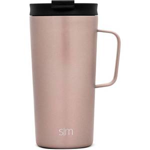 lot 1078 image: Simple Modern 18oz Scout Coffee Mug Tumbler - Travel Cup for Men & Women Vacuum Insulated Camping Tea Flask with Lid 188 Stainless Steel Hydro -Rose Gold