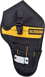 lot 1082 image: Drill Holster Tool Belt Cordless Drill Holster with Detachable Strap Belt 17 Accessory Pockets and Open Loops
