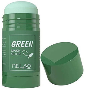 lot 1175 image: Green Tea Mask Stick for Face, Blackhead Remover with Green Tea Extract, Deep Pore Cleansing, Moisturizing, Skin Brightening, Removes Blackheads for All Skin Types of Men and Women may vary from stock photo