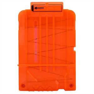 lot 1177 image: Soft Bullets Clip, 6-Dart Bullets Clip for Nerf Modulus Toy Gun(Transparent Orange) 4pack