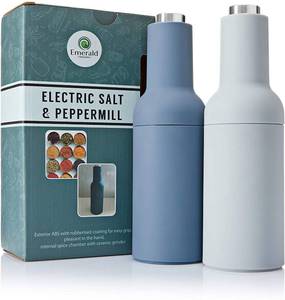 lot 3957 image: Electric Salt and Pepper grinder set, Bottle Style, Automatic