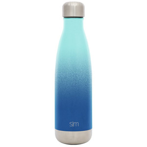 lot 3979 image: Simple Modern 17 Ounce Wave Water Bottle - Stainless Steel Double Wall Vacuum Insulated Reusable Leakproof Ombre Pacific Dream