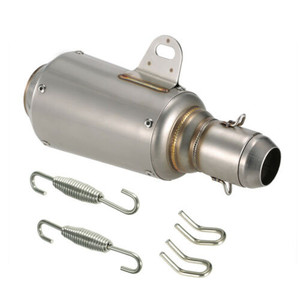 lot 8442 image: 51mm Universal Motorcycle ATV Frosting Stainless Steel Exhaust Pipe Muffler M2R1
