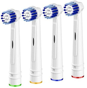 lot 8484 image: Oral B Braun Compatible Replacement Toothbrush Heads, 4 Pack Professional Electric Toothbrush Heads for Oral-B 7000  Pro 1000960050030008000 bonus 2 packs per lot