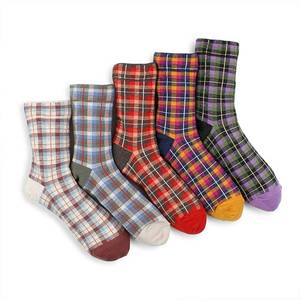 lot 1233 image: sockstheway womens plaid crew sock set 7 pack