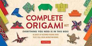 lot 1235 image: Kool Krafts 350 Origami Paper Kit With 25 Easy Origami Projects Colored Book ...