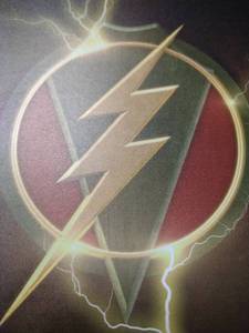 lot 1259 image: The Flash metal license plate
