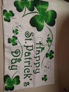 lot 1266 image: Happy st.pattricks day long throw pillow cover