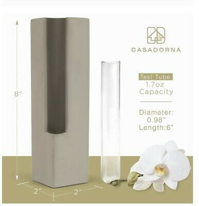 lot 1301 image: Casadorna Orchid Vase Polished Concrete, Concrete Orchid Vase