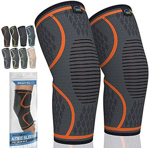 lot 8505 image: Men and Women Compression Knee Pads, Running Compression Sleeves, Medical Grade, for Meniscus Tears, ACL, Arthritis, Joint Pain Relief, 2-Pack size XL