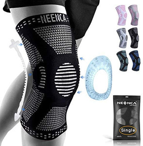lot 8574 image: Professional Knee Brace,Knee Compression Sleeve Support for Men Women with Patella Gel Pads & Side Stabilizers,Medical Grade Knee Pads for Running,Meniscus Tear,ACL,Arthritis,Joint Pain Relief different brand grey and pink size 2XL
