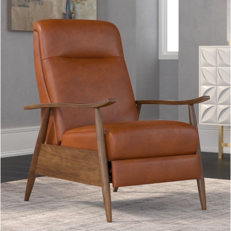 Sienna wood arm push back recliner by greyson living new arrivals