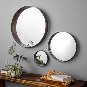 lot 2846 image: Walker Edison Banded Round Wall Mirrors (SET OF 3)