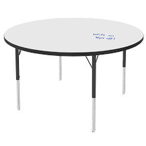 lot 2887 image: MGI Round Table Top &amp Marker Board