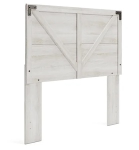 lot 2896 image: Signature Design by Ashley Antique Wood Panel Headboard (Queen Size)