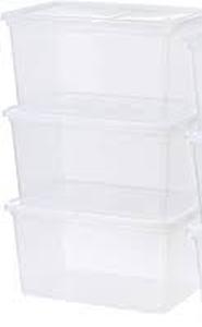 lot 2921 image: IRIS USA Storage Totes (3 PACK)