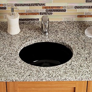 lot 3117 image: MR Direct Undermount Porcelain Bathroom Sink