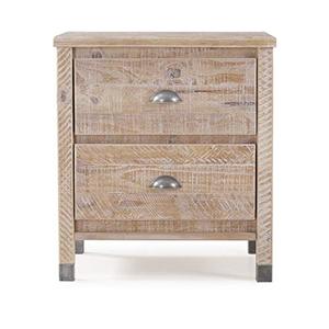 lot 3140 image: Camaflexi Baja 2-Drawer Rustic Nightstand&nbsp