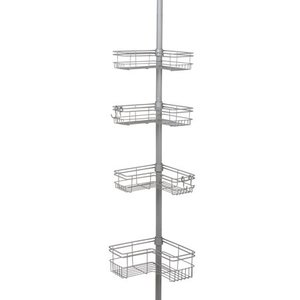 lot 3189 image: Zenna Home Tension Pole Shower Caddy