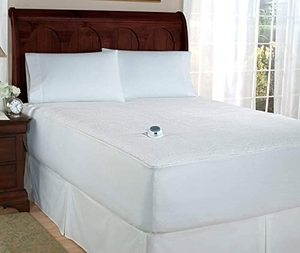lot 3209 image: Perfect Fit SoftHeat Smart Heated Electric Mattress Pad (King Size)