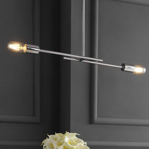 lot 3228 image: Jonathan Y Turing Adjustable Metal LED Linear Pendant